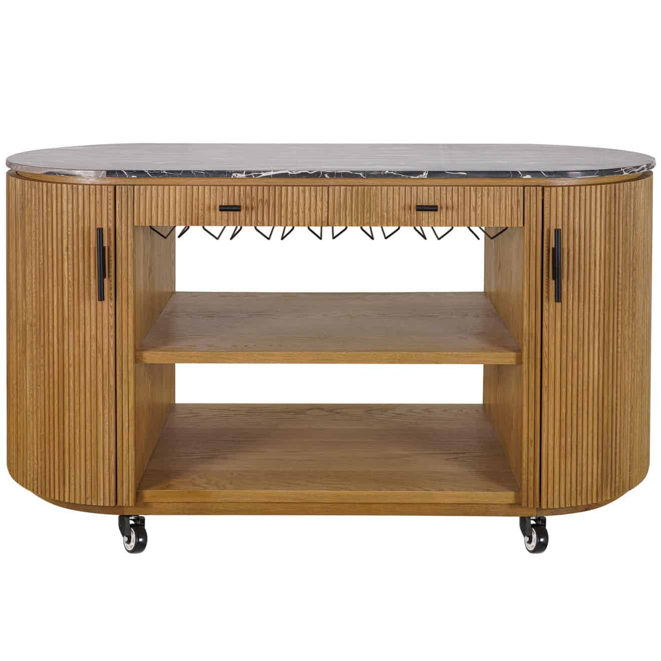 95100130 Moretti Buffetkast Naturel Eiken 2hr