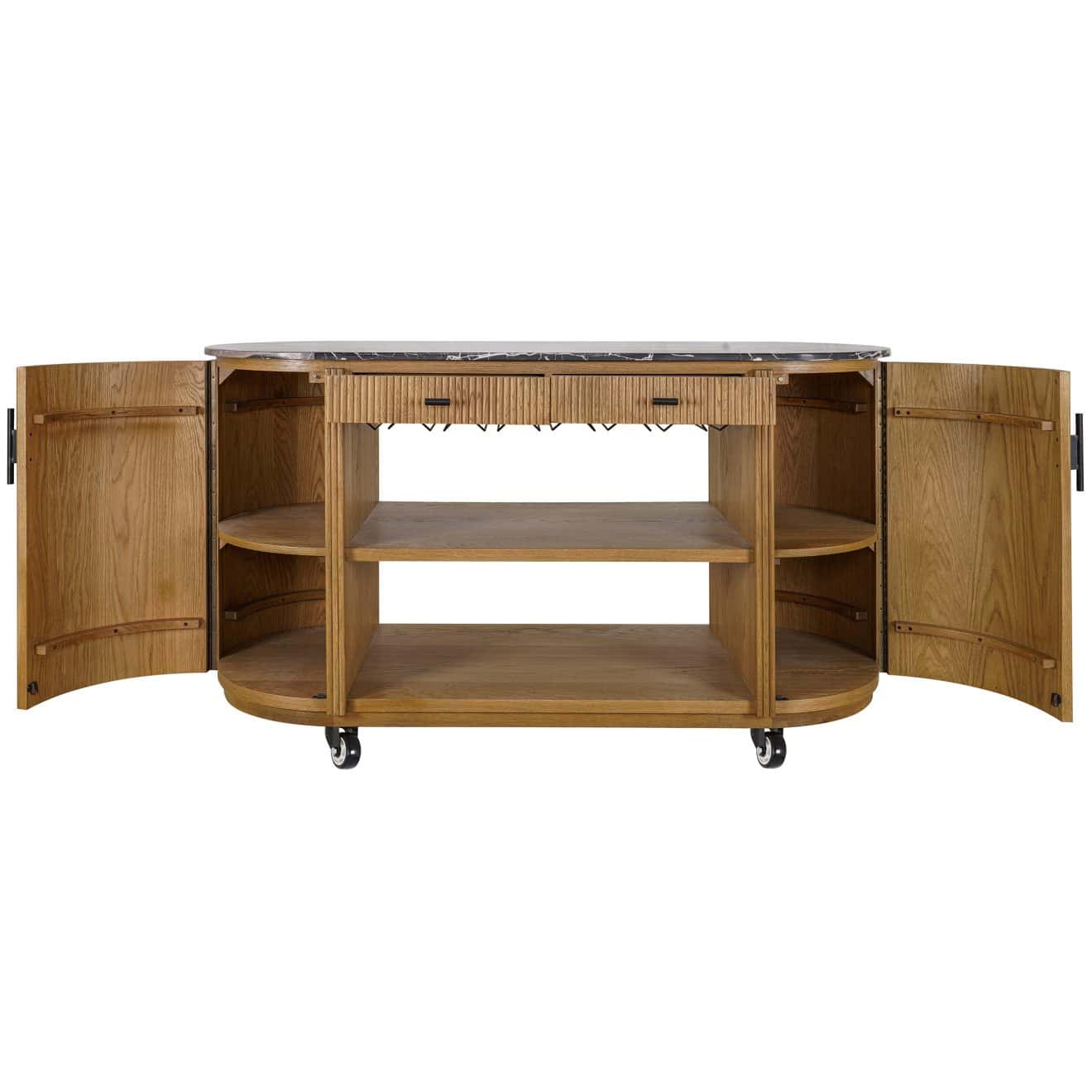 95100130 Moretti Buffetkast Naturel Eiken 4hr