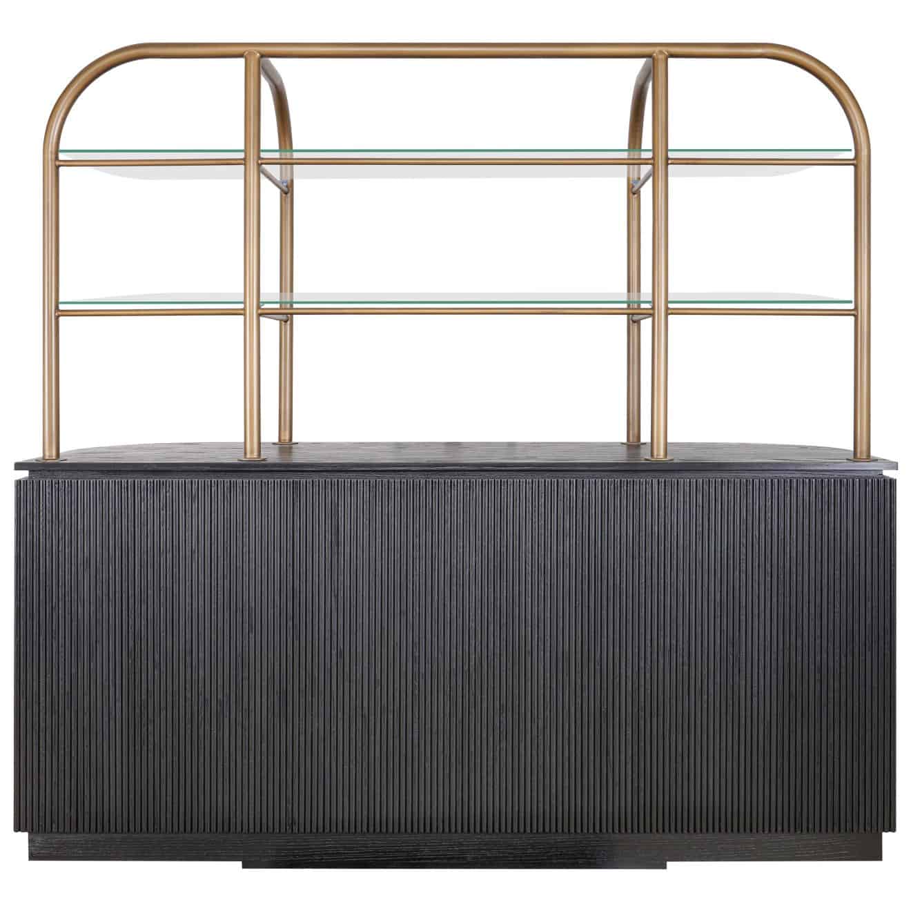 95200030 Salerno Wandkast Zwart Eiken 4hr