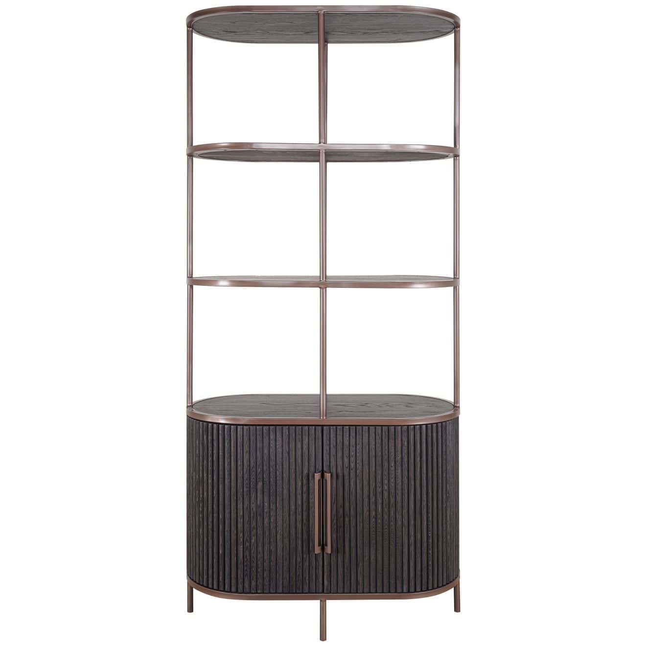 95200040 Positano Wandkast Zwart Eiken 2hr