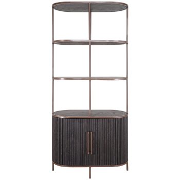 95200040 Positano Wandkast Zwart Eiken 2hr