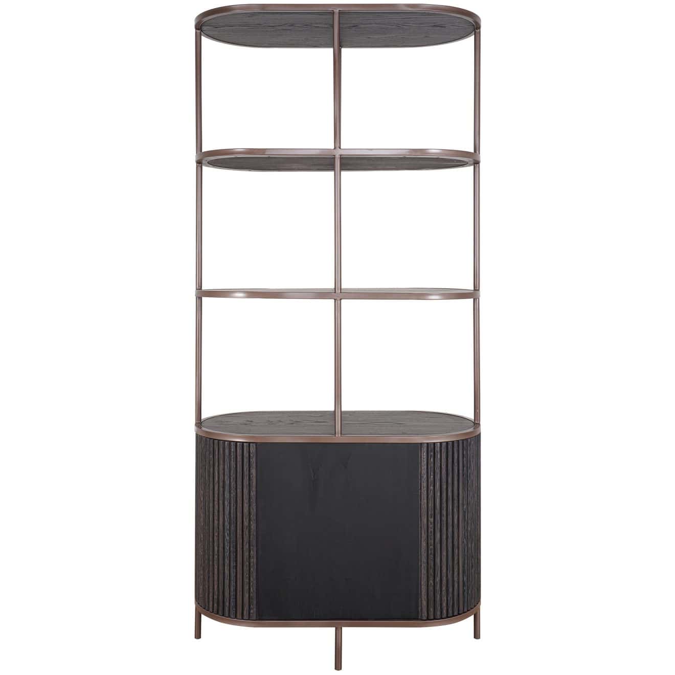 95200040 Positano Wandkast Zwart Eiken 4hr