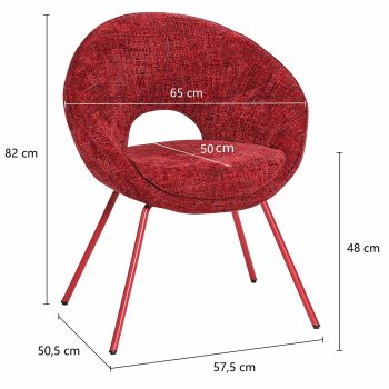 96124510 Stoel Samba Rood