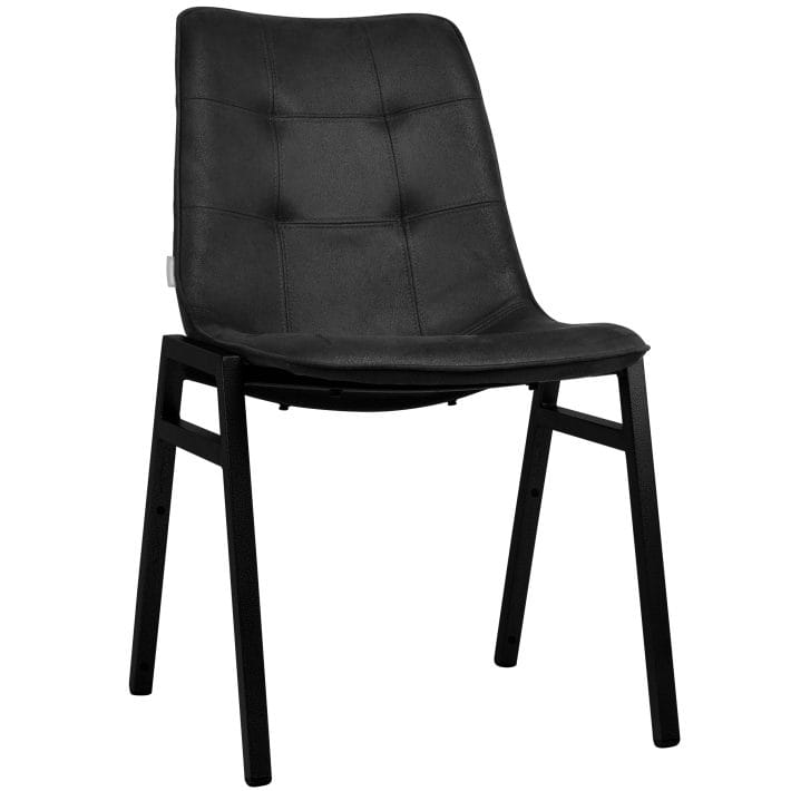 96804000 Stapelstoel Detroit Black Black 1hr