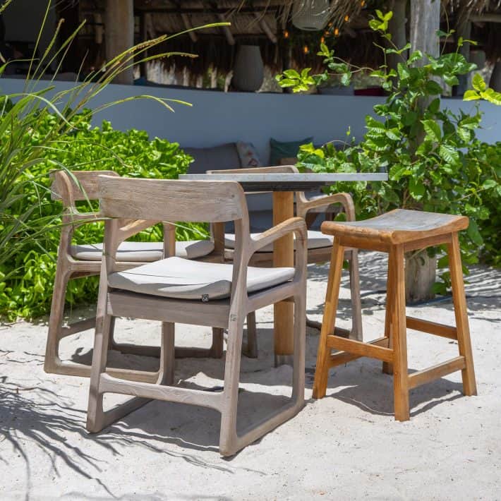 Barkruk Teak Massief
