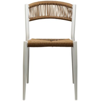 96917280 Terrasstoel Jonah Naturel Wit 2hr