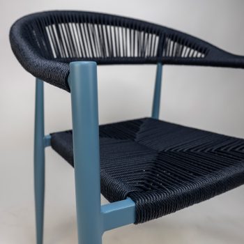 96917370 Terrasstoel Jonah Met Arm Blauw Navy 5hr