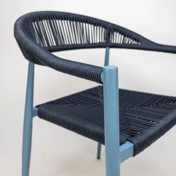 96917370 Terrasstoel Jonah Met Arm Blauw Navy 6hr