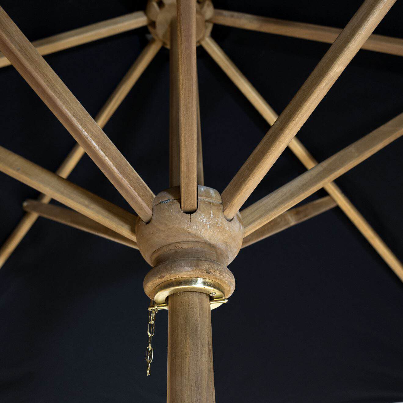 96918140 Borneo Parasol Ø3m Zwart 3hr