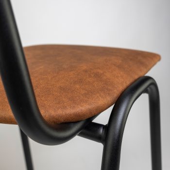 96206380 Skool Barkruk Cognac Hout 11hr