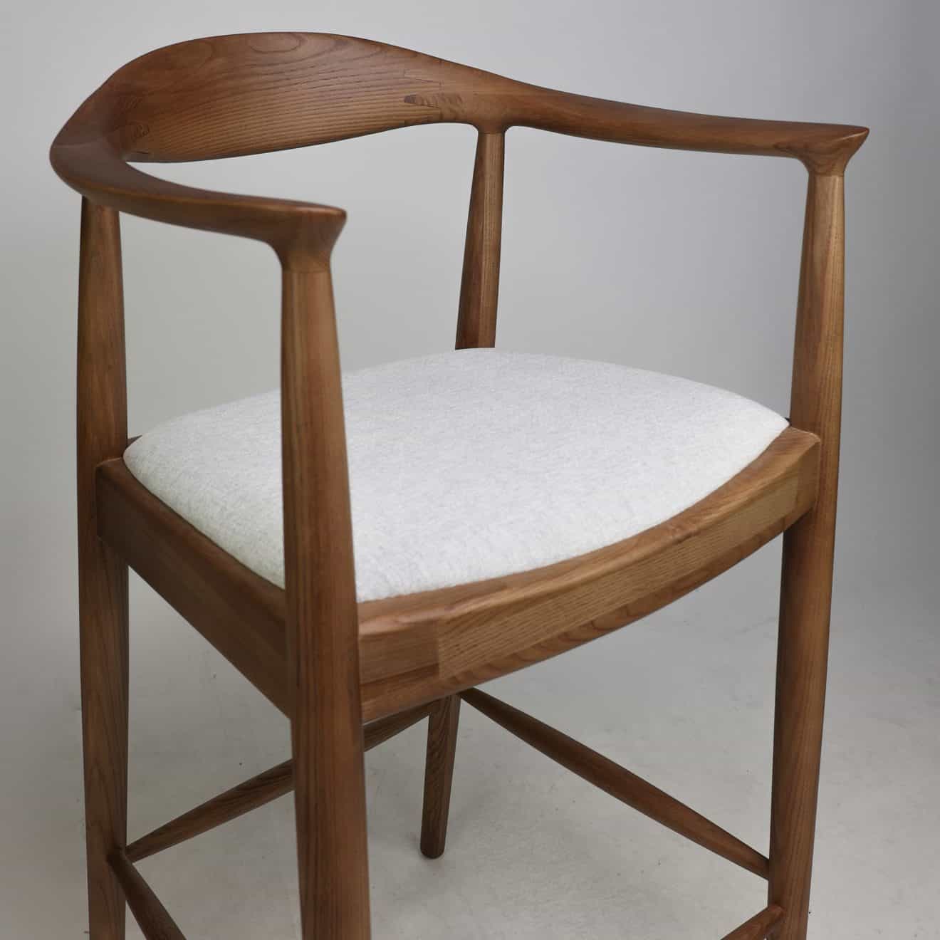 96206770 Barkruk Nordic Halfhoog Ash Beige 9hr