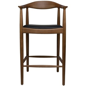 96206780 Barkruk Nordic Halfhoog Ash Zwart Pu 2hr