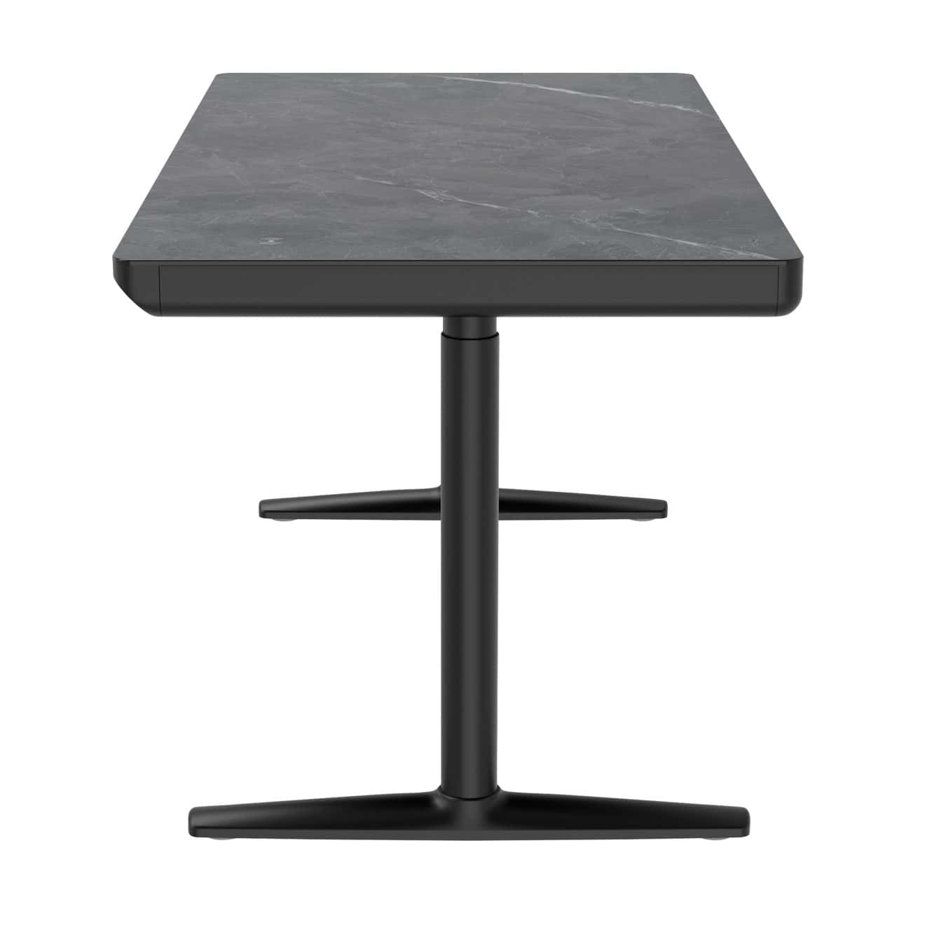 96412630 Vero Verstelbaar Bureau 160x80 Marmer Zwart 3hr
