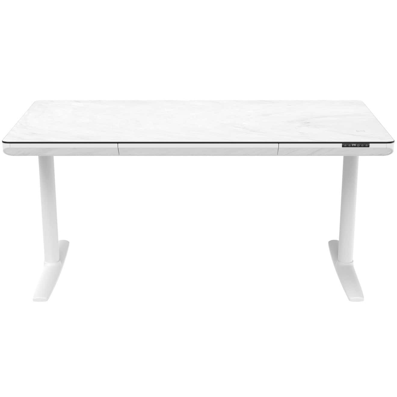 96412640 Vero Verstelbaar Bureau 160x80 Marmer Wit 2hr