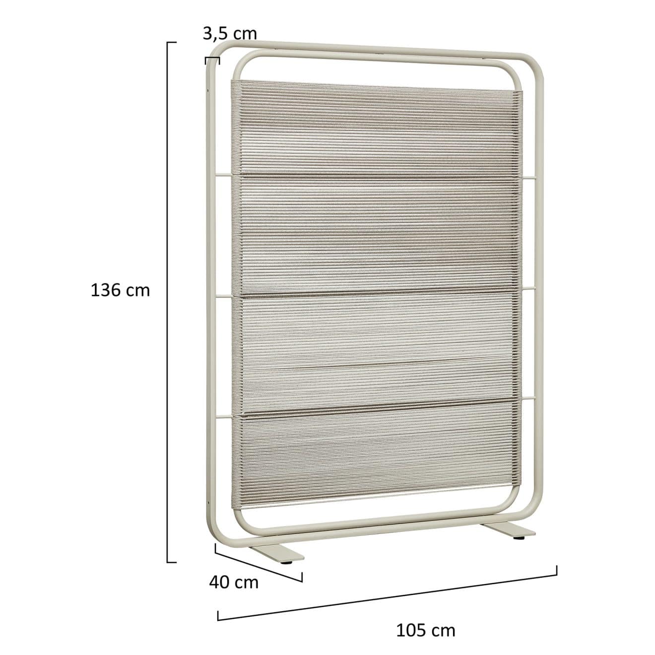 95417610 Yihe Small Screen Taupe Afmeting