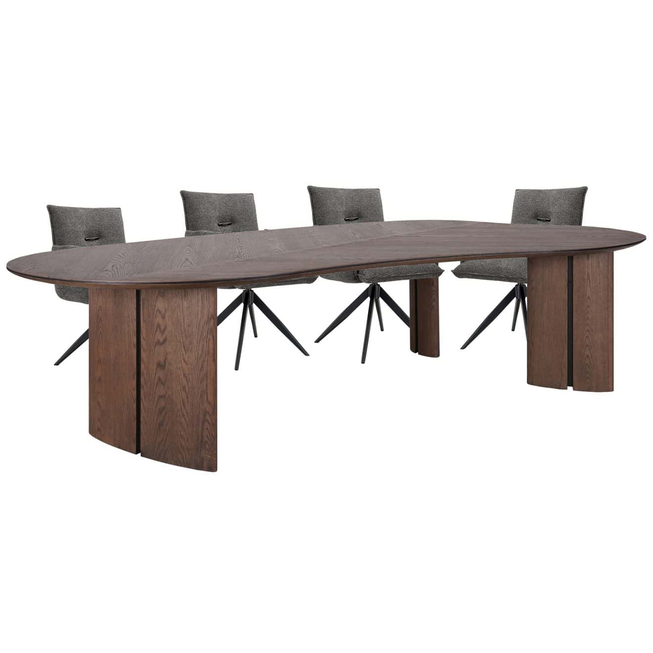 96412820 Avenue Eettafel 280cm Peggy Armstoel Antraciet 2hr