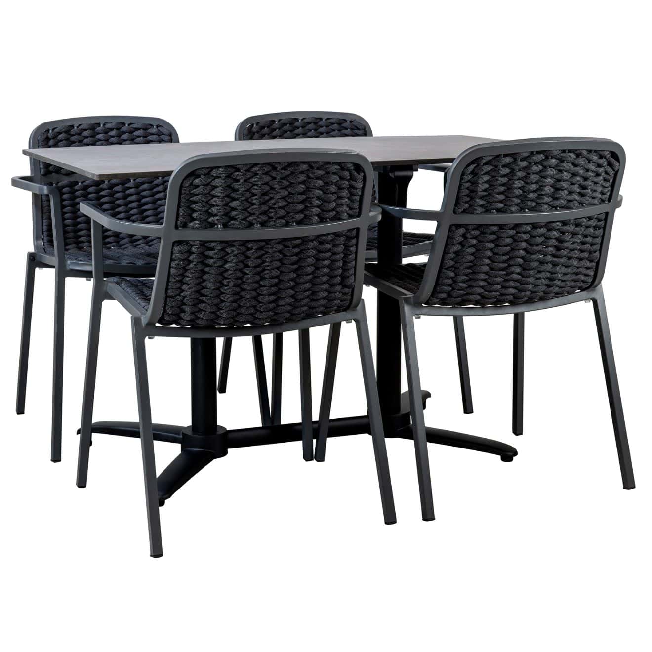96920010 Terrasset 5 Delig Zwart Metallic 1hr