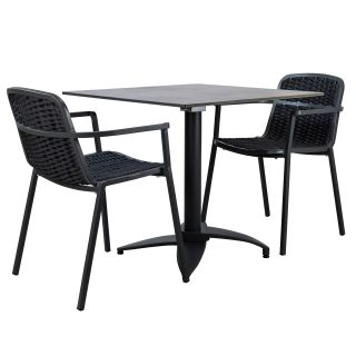 96920020 Terrasset 3 Delig Zwart Metallic 1hr