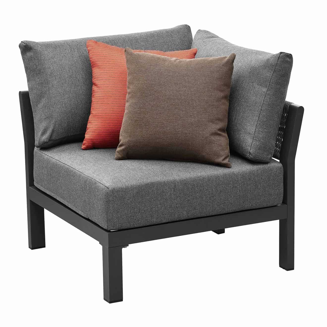 95414200 Borromeo Hoeklounge Black 3hr