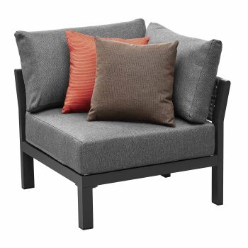 95414200 Borromeo Hoeklounge Black 3hr