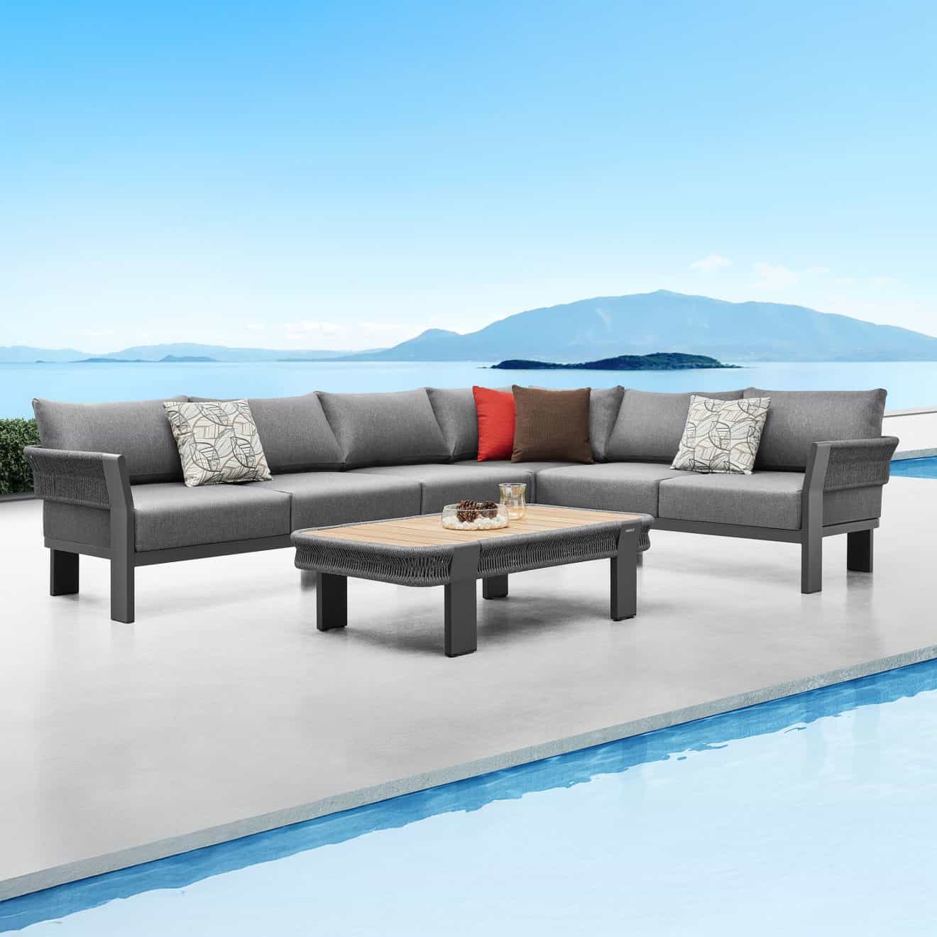 95414200 Borromeo Hoeklounge Black 6hr