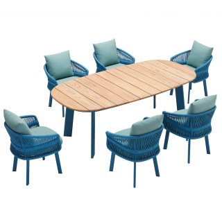 95414430 Aio Dining Blauw 7 Delig 1hr
