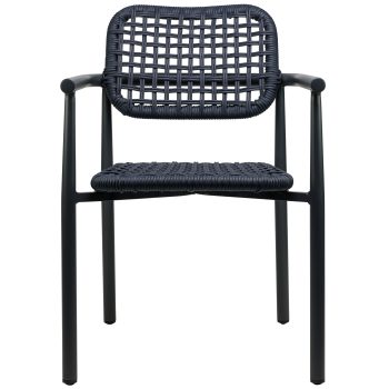 96919430 Charly Terrasstoel Charcoal Navy 2hr