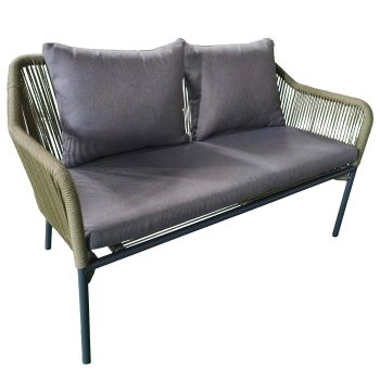 96919700 Baleric Lounge Set Charcoal Groen 1hr