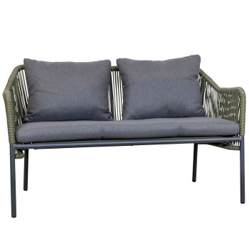 96919700 Baleric Loungeset Charcoal Groen 2hr