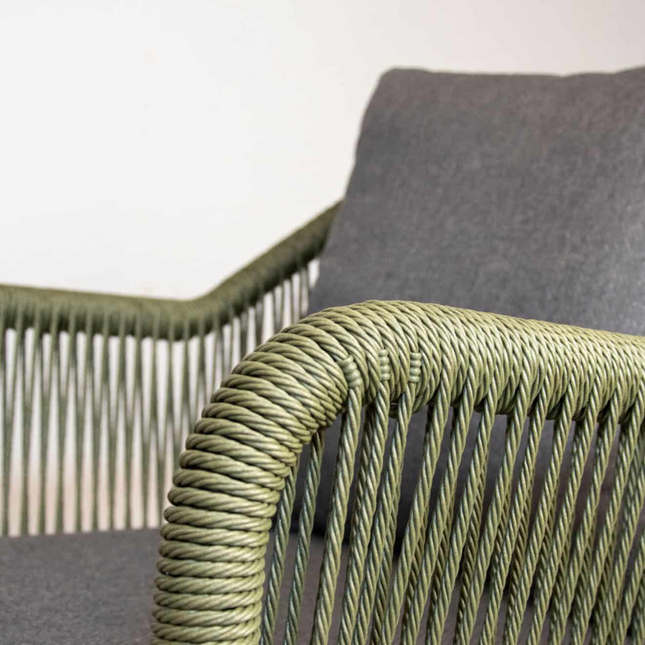 96919700 Baleric Loungeset Charcoal Groen 5hr