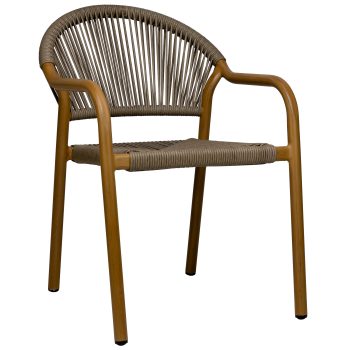 96919790 Farina Terrasstoel Taupe Naturel 1hr