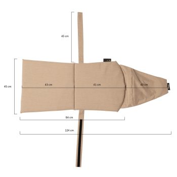 96918020 Warmtekussen Hamburg Beige Afmeting