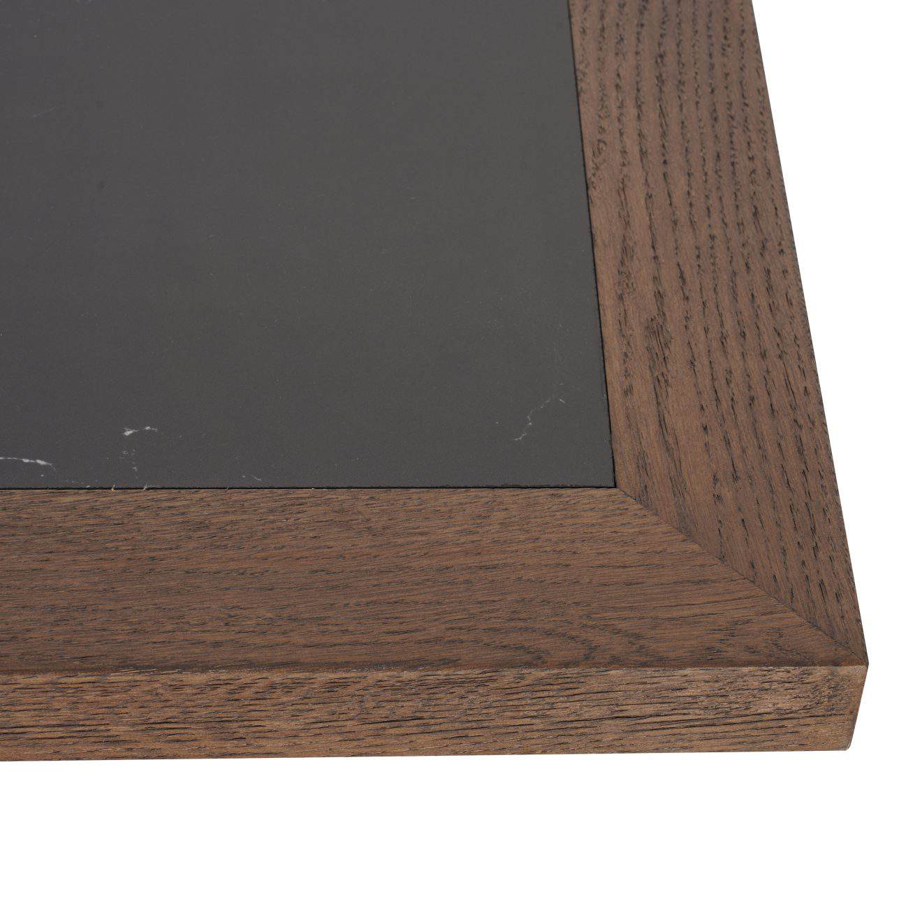 96323000 Romeo Eiken Blad 70x70cm Zwart Marmer 4hr