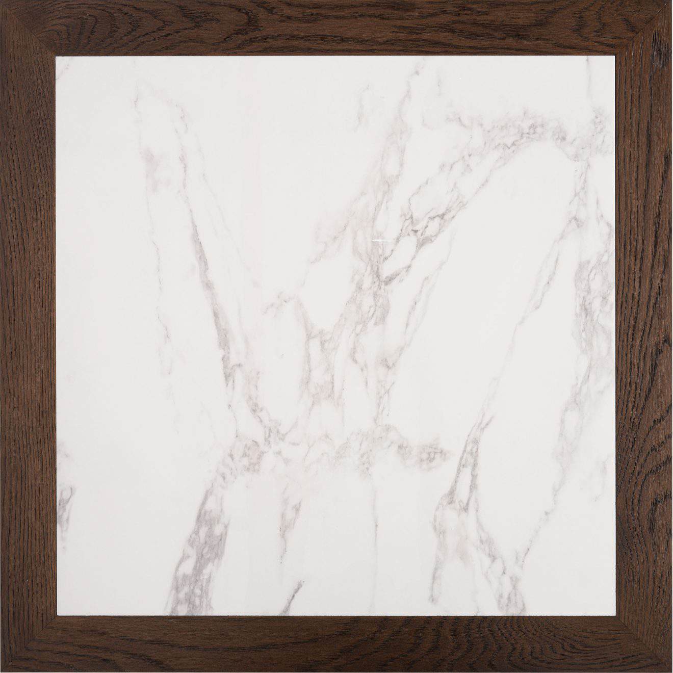 96323010 Romeo Eiken Blad 70x70cm Wit Marmer 1hr