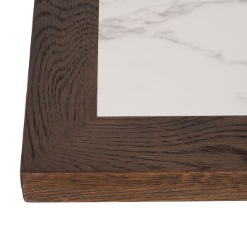 96323010 Romeo Eiken Blad 70x70cm Wit Marmer 4hr