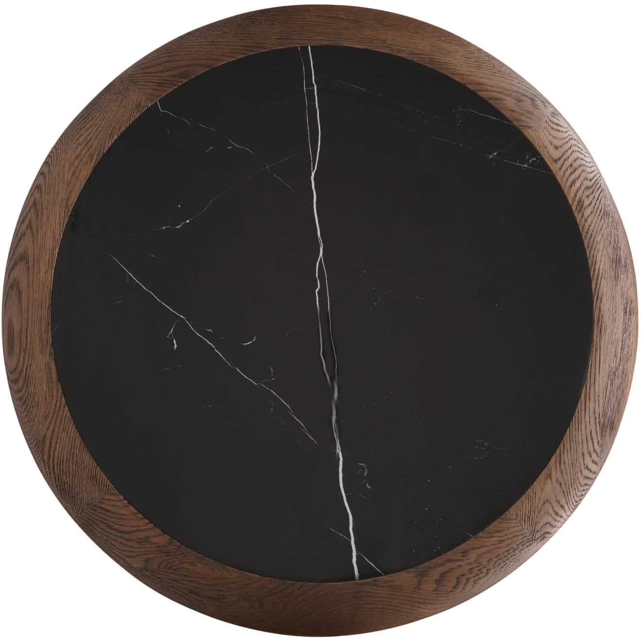 96323030 Romeo Eiken Blad ø70cm Zwart Marmer 1hr