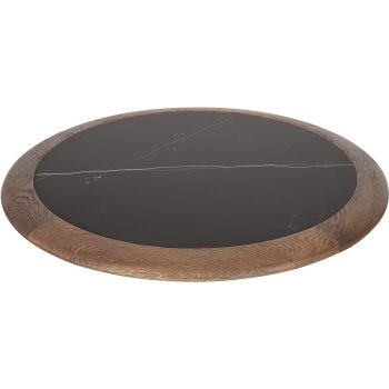 96323030 Romeo Eiken Blad ø70cm Zwart Marmer 2hr