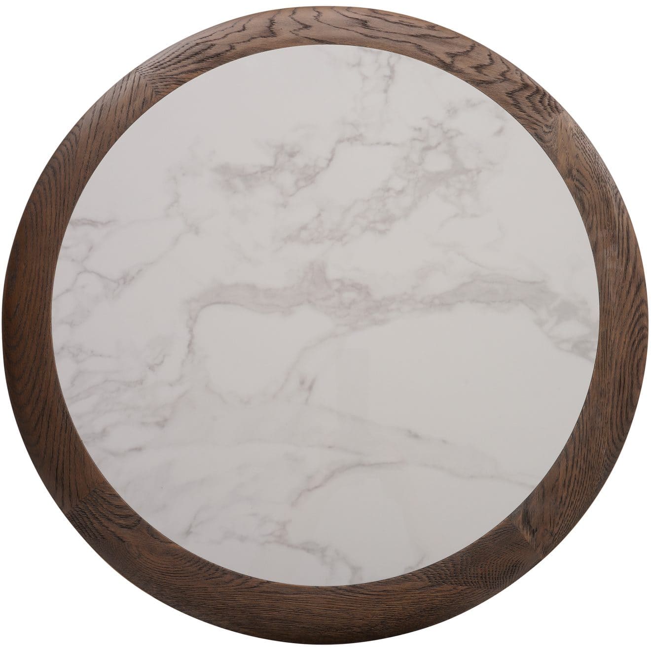 96323040 Romeo Eiken Blad ø70cm Wit Marmer 1hr