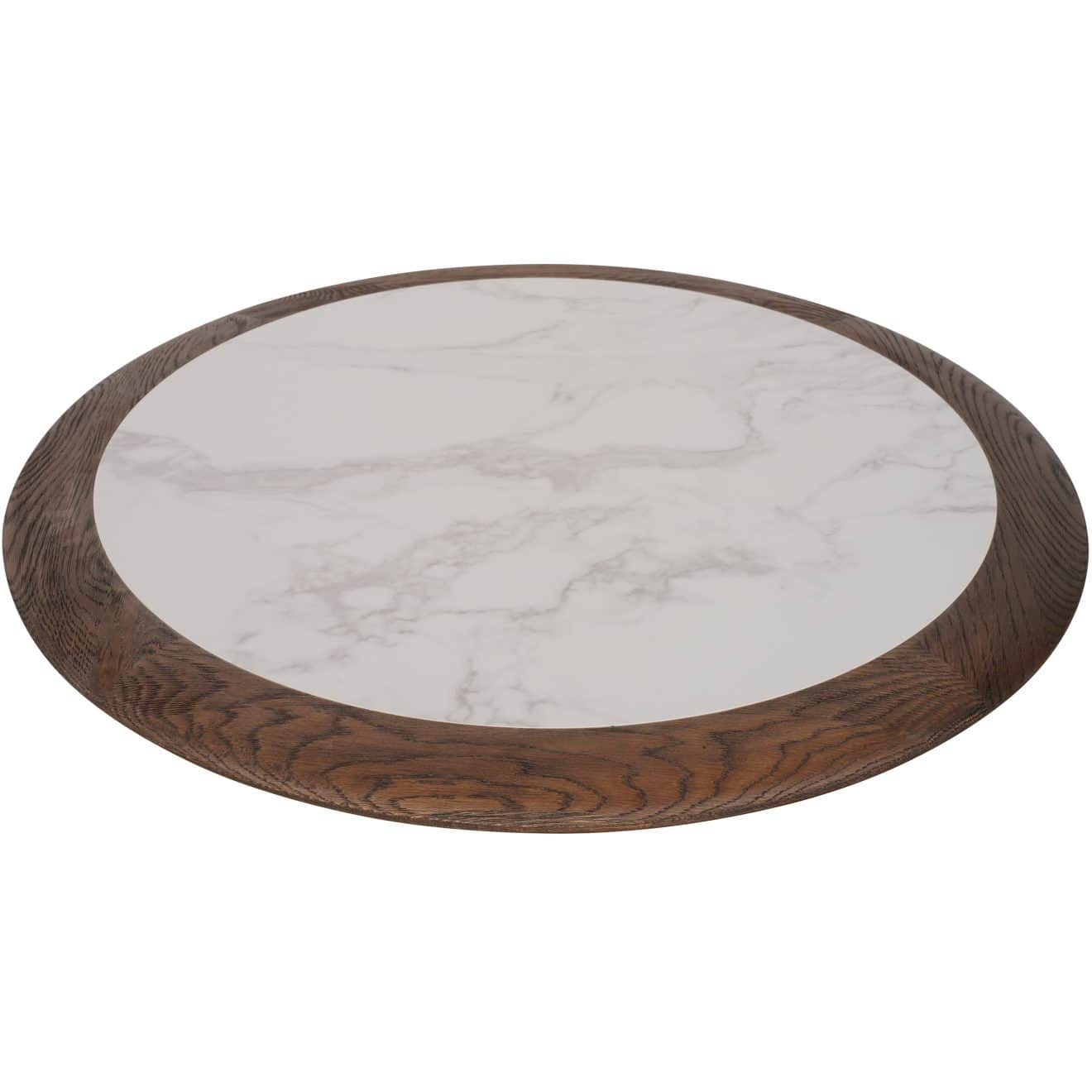 96323040 Romeo Eiken Blad ø70cm Wit Marmer 2hr