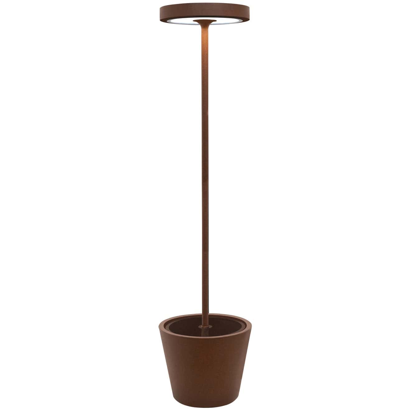 97116810 Poldina Vloerlamp Reverso Solar Bruin 1.1hr