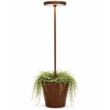 97116810 Poldina Vloerlamp Reverso Solar Bruin 3hr