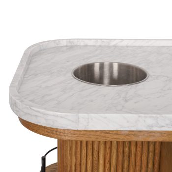 95100230 Valentino Trolley Natural Oak Epoxy Marb 6hr