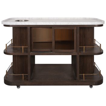 95100240 Valentino Trolley Brown Oak Epoxy Marb 2hr