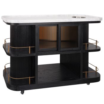 95100250 Valentino Trolley Black Oak Epoxy Marb 1hr
