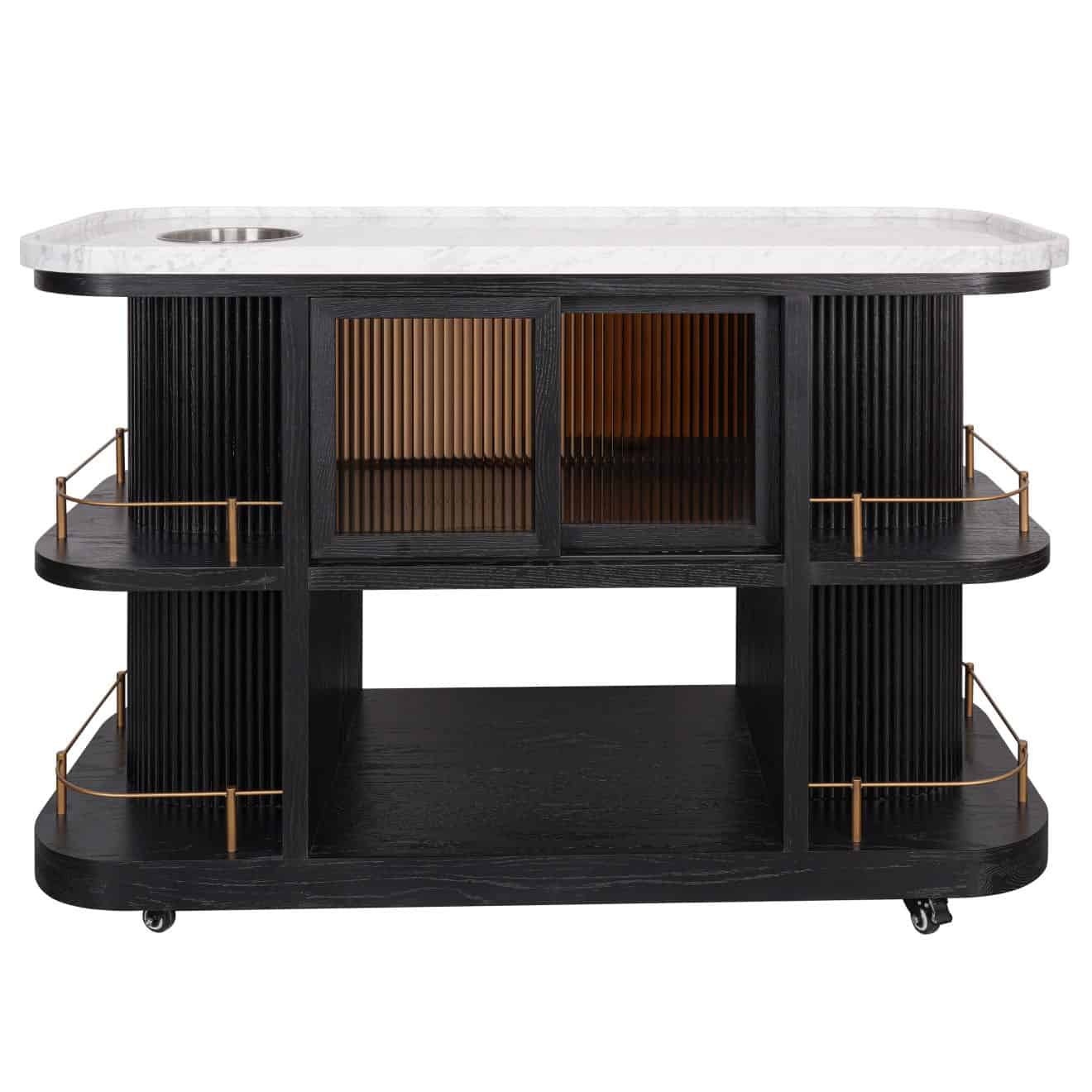 95100250 Valentino Trolley Black Oak Epoxy Marb 5hr