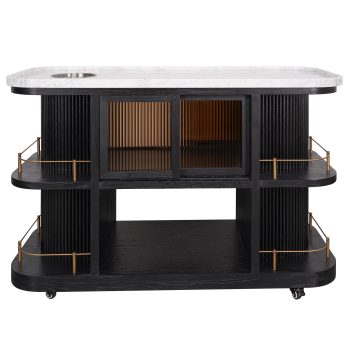 95100250 Valentino Trolley Black Oak Epoxy Marb 5hr