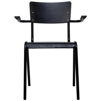 96000770 Skool Armstoel Zwart 2hr