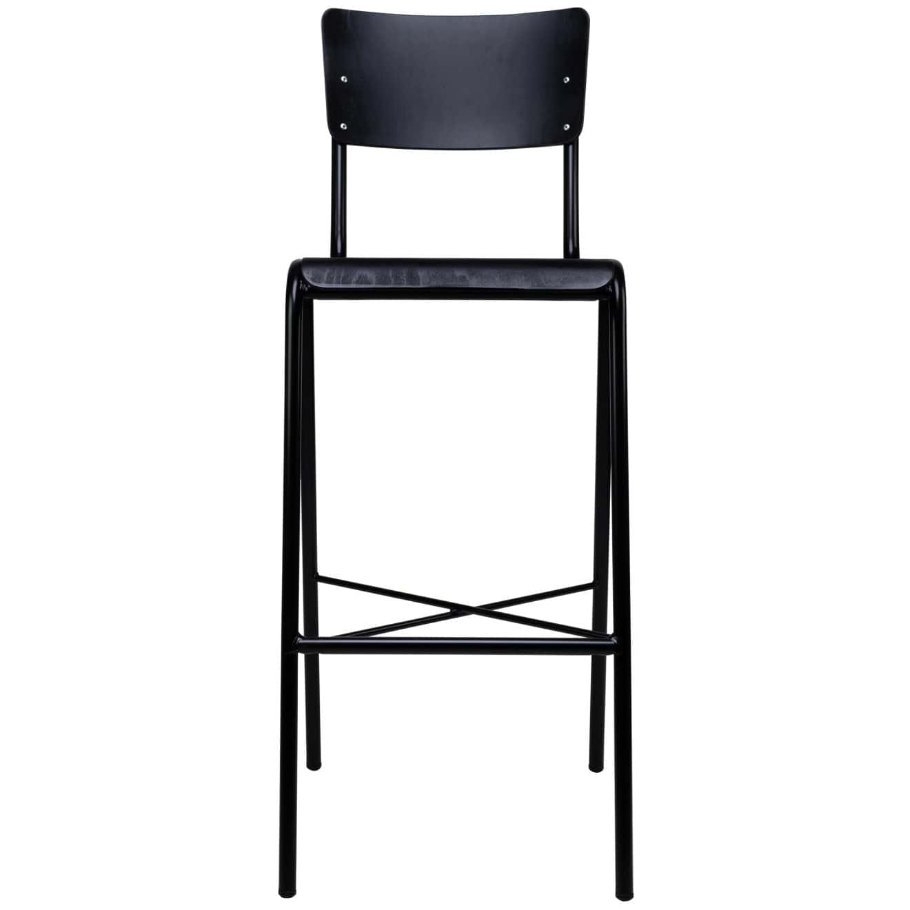 96206230 Skool Barkruk Zwart 2hr