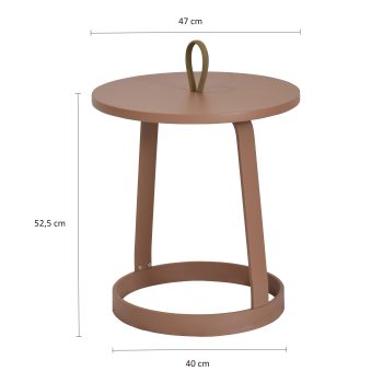 96920620 Bijzettafel Otis Oranje Afmeting