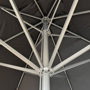 96920670 Parasol Karin2.0 500x500 Zwart Antraciet 4hr